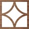 Ekena Millwork Statesman Wood Fretwork Pierced Ceiling Medallion, Walnut, 40"OD x 25 5/8"ID x 1/4"T CMWP40X40X0250STWA - alternate 3